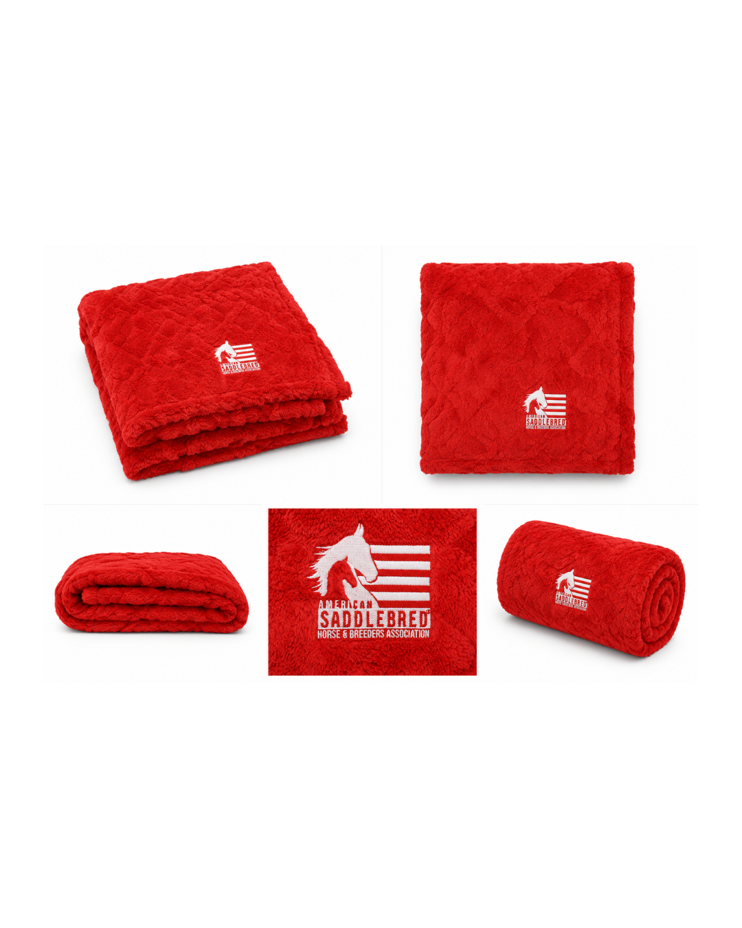 Red ASHBA Stitched Blanket