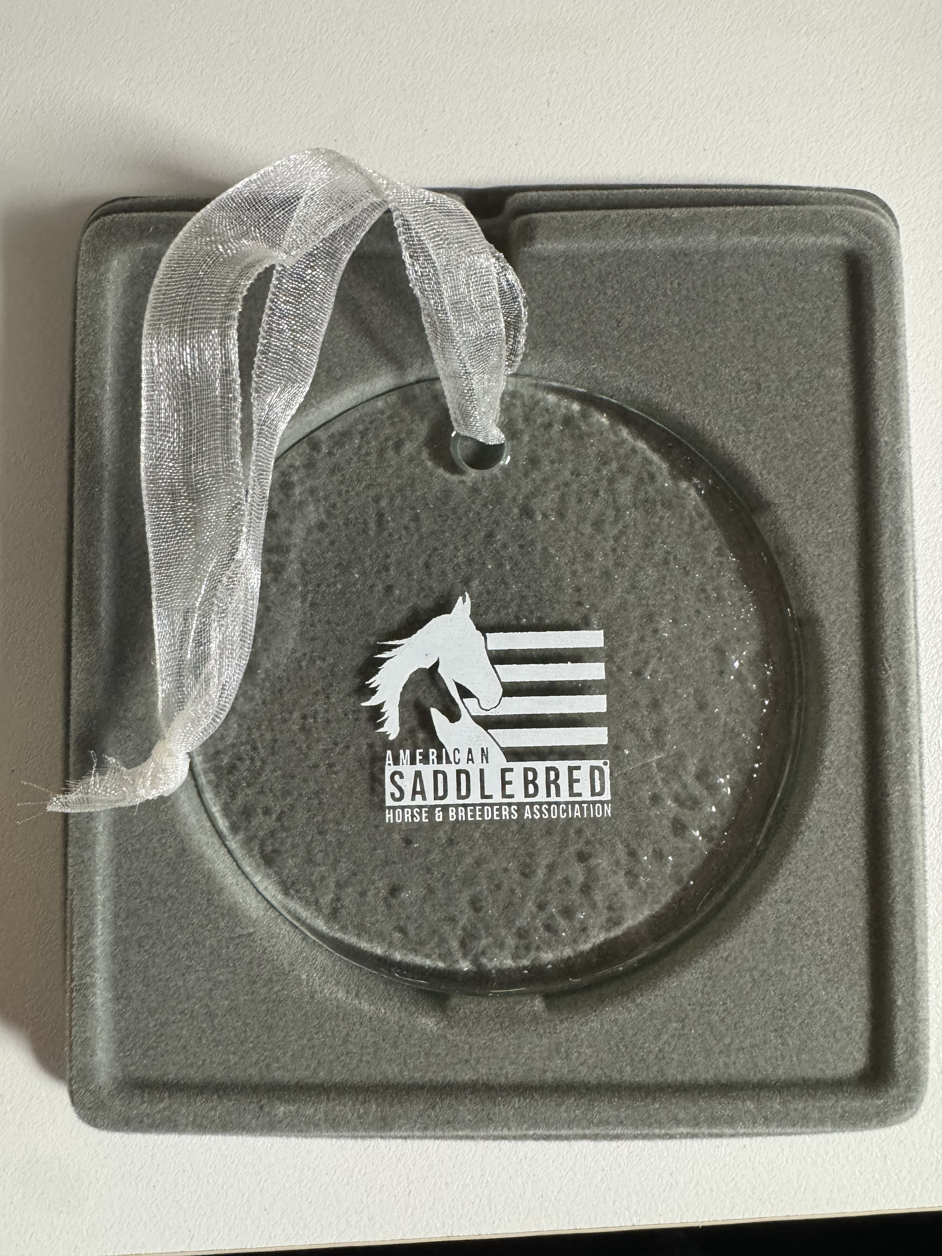 ASHBA Hammered Glass Ornament