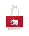 Red ASHBA Canvas Tote Bag