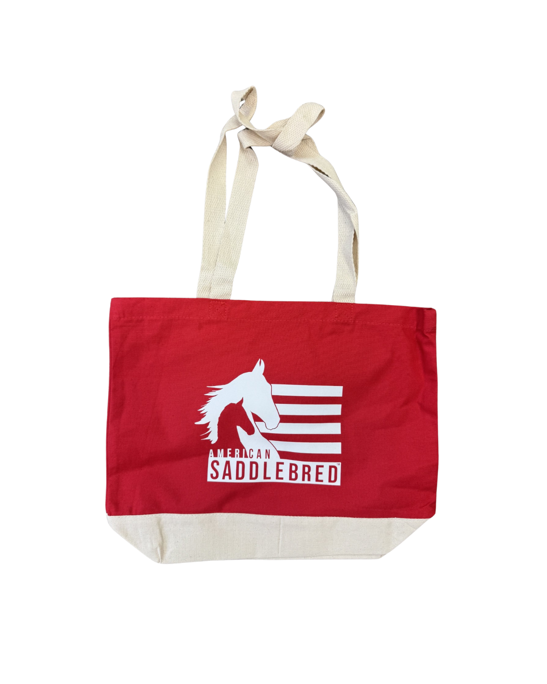 Red ASHBA Canvas Tote Bag